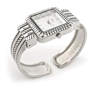 Amazon.com: Silver Metal Western Style Decorated Square Face